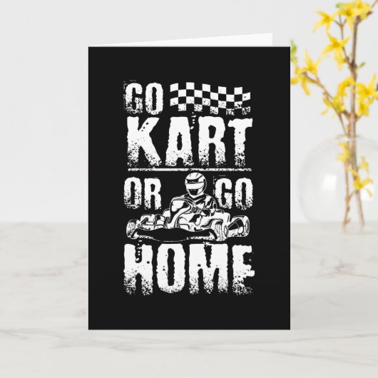 Go Kart oder Go Zuhause Karte (Gelbe Blume)