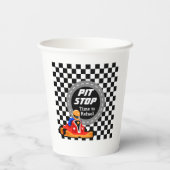 Go Kart Party Paper Cup Pappbecher (Rückseite)