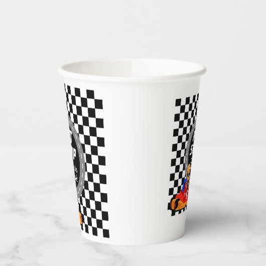Go Kart Party Paper Cup Pappbecher (Links)