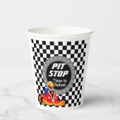Go Kart Party Paper Cup Pappbecher (Vorderseite)