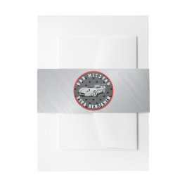 Go-Kart Race Car Racing Bar Mitzvah Einladungsbanderole