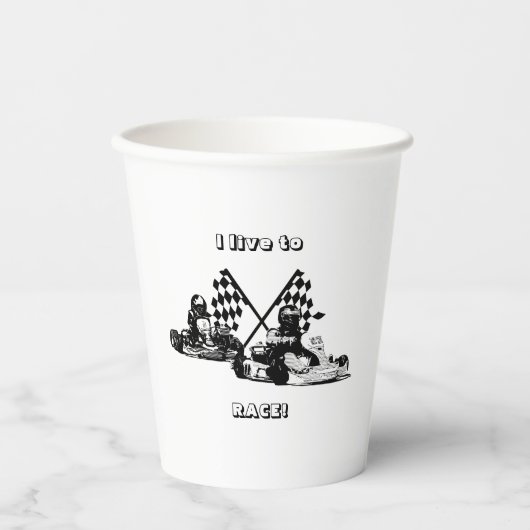 Go Kart Racers Pappbecher (Vorderseite)
