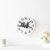 Go Kart Racers Runde Wanduhr (Zuhause)