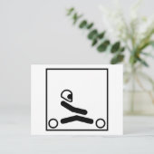 Go Kart Racing Abbildung Postkarte (Stehend Vorderseite)