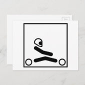Go Kart Racing Abbildung Postkarte (Vorne/Hinten)