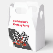 Go Kart Racing Boy Birthday Party Geschenkschachtel (Geöffnet)