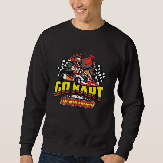 Go Kart Racing Championship Karting Open Wheel Kar Sweatshirt (Vorderseite)