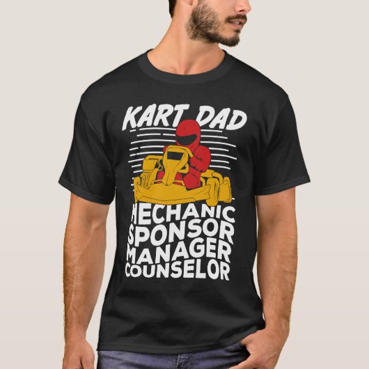 Go Kart Racing Dad T-Shirt (Vorderseite)
