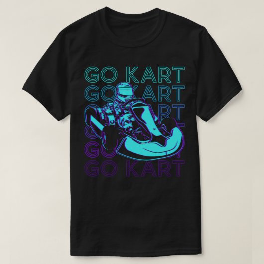 Go Kart Racing Go Kart Racer Retro T-Shirt (Design vorne)