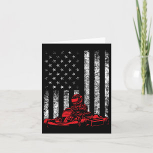 Go Kart Racing - Go Karting USA American Flag Race Karte