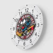 Go Kart Racing Große Wanduhr (Winkel)