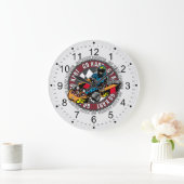 Go Kart Racing Große Wanduhr (Zuhause)