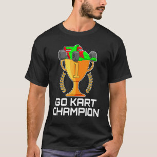 Go Kart Racing Race Car Champion Nummer Eins Troph T-Shirt