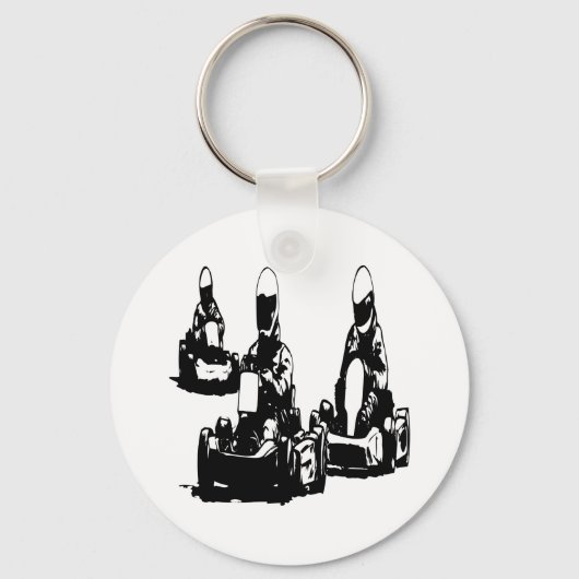Go Kart Racing Schlüsselanhänger (Vorderseite)