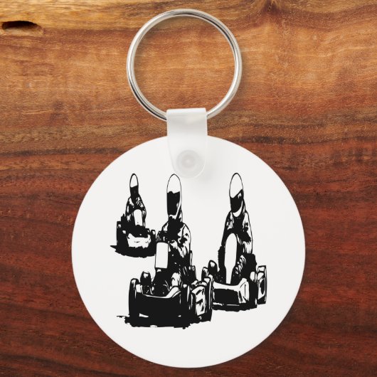 Go Kart Racing Schlüsselanhänger (Vorderseite)