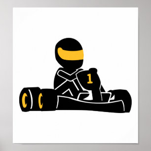 Go-Kart-Rennen Poster