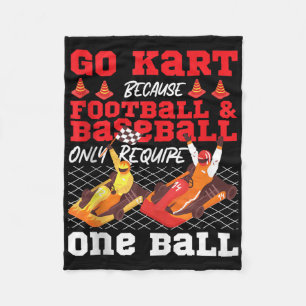 Go Kart Rennen Vintage Go Kart Weil Fußball &a Fleecedecke