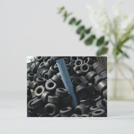 Go Kart Tires Postcard Postkarte (Stehend Vorderseite)