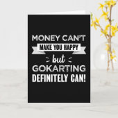 Go Karting macht glücklich Funny Gift Karte (Gelbe Blume)