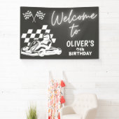 Go Karting, Rennwagen Junge Geburtstag Banner (InSitu)