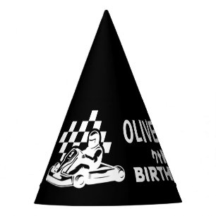 Go Karting, Rennwagen Junge Geburtstag Partyhütchen