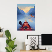 Go Kayaking Travel Poster (Heimbüro)