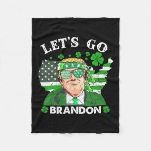 Go Kleeblatt Brandon Happy St Patricks Day Trump Fleecedecke