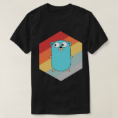 Go Lang Retro T-Shirt (Design vorne)