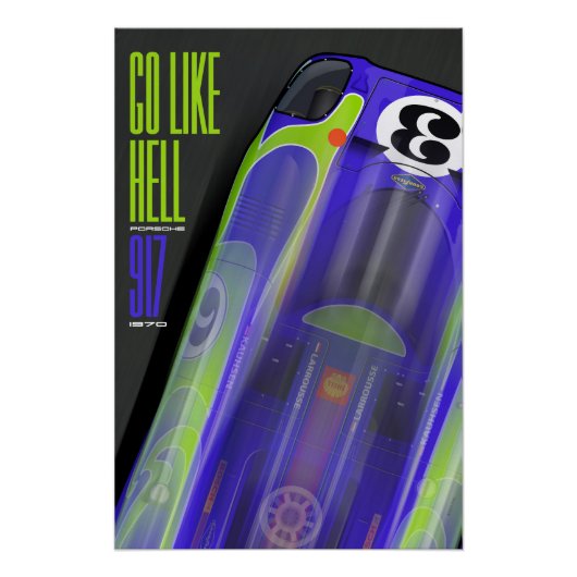 Go like Hell 917 Hippie Poster (Vorderseite)