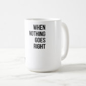 Go links schwarze Typografie Kaffeetasse (VorderseiteRechts)