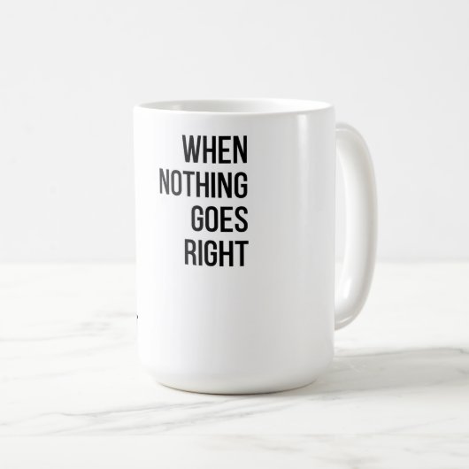Go links schwarze Typografie Kaffeetasse (VorderseiteRechts)