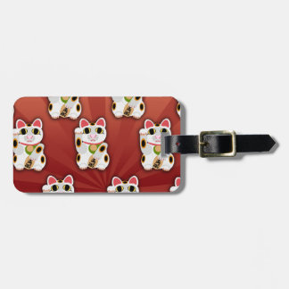 Go Lucky Cat Fun Cartoon Cat Art Design Spaß Gepäckanhänger