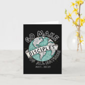 Go machen Jünger aller Nationen Retro World Map C Karte (Gelbe Blume)