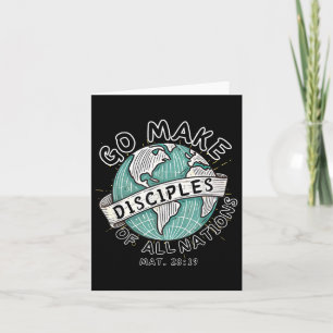 Go machen Jünger aller Nationen Retro World Map C Karte