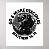 Go & Make Disciples - Matthew 28:19 Poster (Vorne)