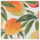 GO MANGO GO tropisches Fruchtmuster Stoff (Nahaufnahme)