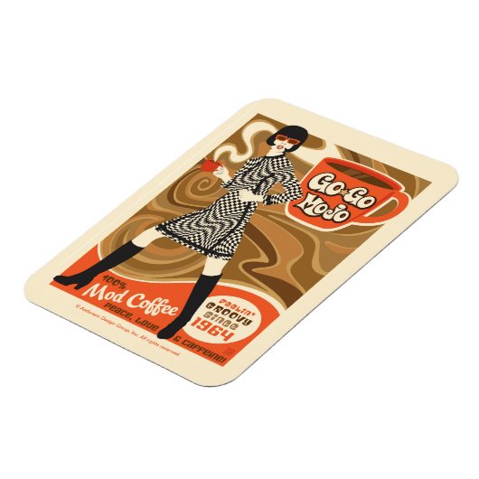 Go-Mojo-Kaffee Magnet (Linke Seite)