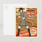 Go-Mojo-Kaffee Postkarte (Vorne/Hinten)