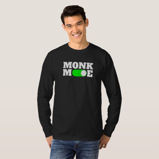 Go Monk Mode Dopamine Detox Premium T-Shirt (Vorne ganz)