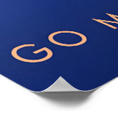 Go Mountaineering Travel Poster (Ecke)