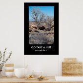 GO NEHMEN EIN HIKE-Demo-Poster Poster (Küche)