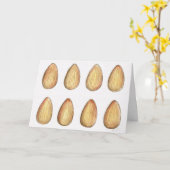 Go Nuts Almonds Almond Nut Funny Birthday Card Karte (Gelbe Blume)