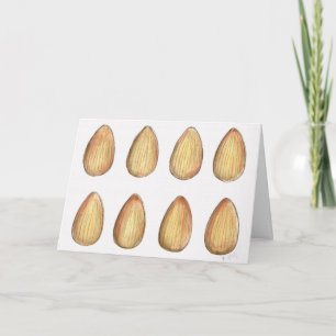 Go Nuts Almonds Almond Nut Funny Birthday Card Karte