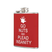 GO NUTS-benutzerdefinierte Flasche Flachmann (Links)