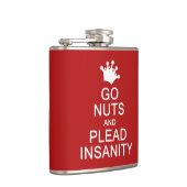 GO NUTS-benutzerdefinierte Flasche Flachmann (Rechts)