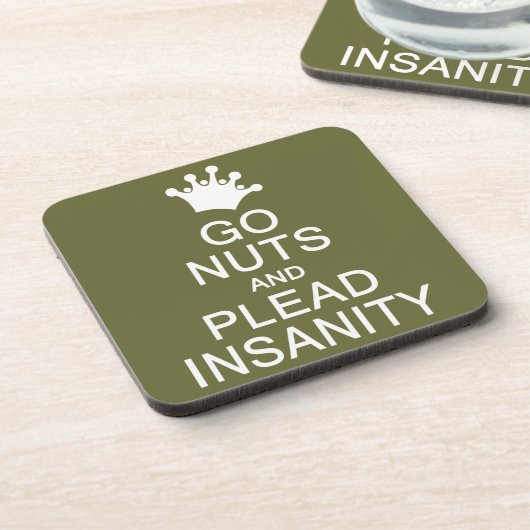 GO NUTS benutzerdefinierte Untersetzer (Linke Seite)