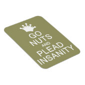 GO NUTS benutzerdefinierter Farbmagnet Magnet (Rechte Seite)