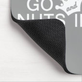 GO NUTS benutzerdefiniertes Farbmousepad Mousepad (Ecke)