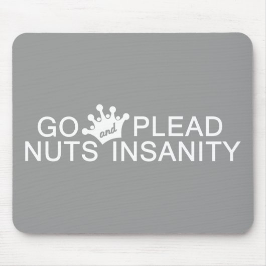 GO NUTS benutzerdefiniertes Farbmousepad Mousepad (Vorne)