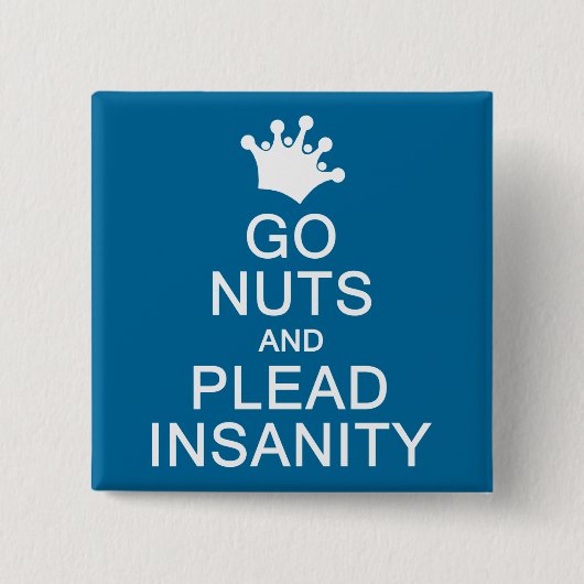 GO NUTS Schaltfläche für benutzerdefinierte Farbe Button (Vorderseite)